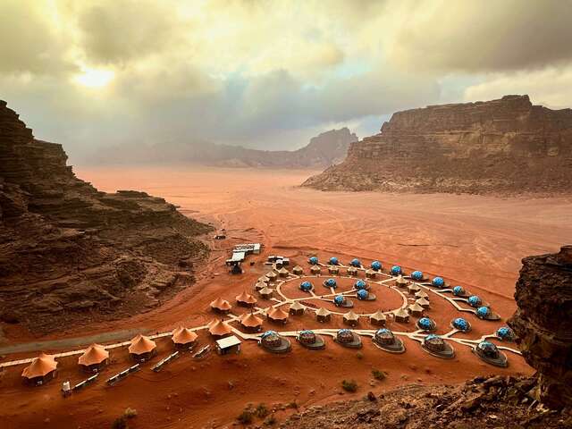 Wioska Wadi Rum w Jordanii