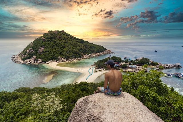 Widok plaży Koh Tao
