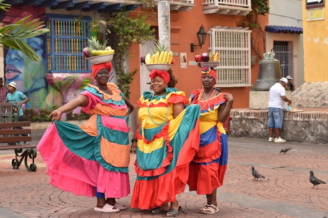 Historic walled city and streets of Cartagena, Colombia